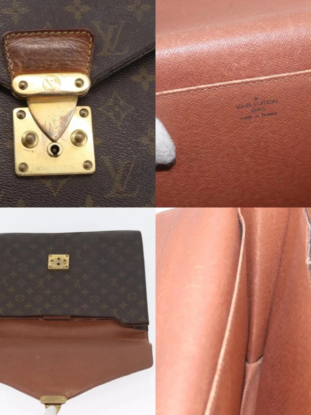 LOUIS VUITTON Monogram Serviette Conseiller Briefcase M53331 LV Auth bs33308